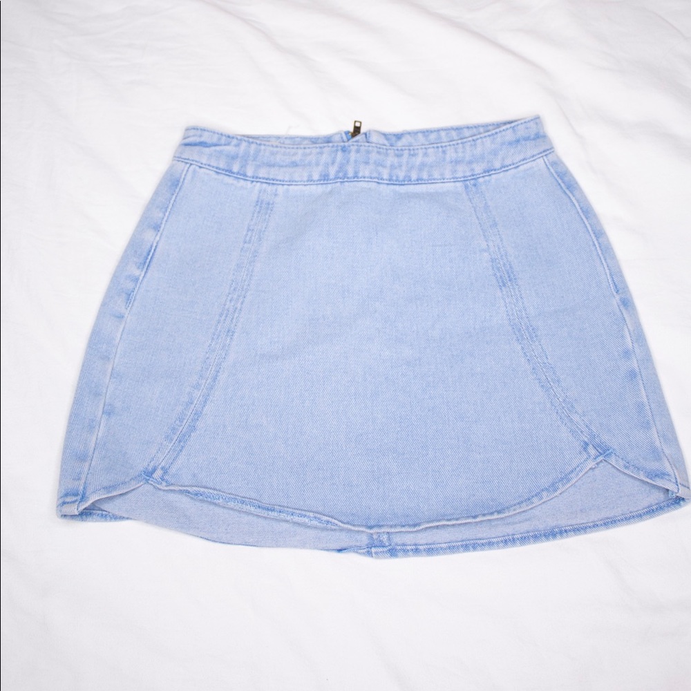 pacsun jean miniskirt